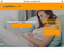 Tablet Screenshot of opgeblazenbuik.nl